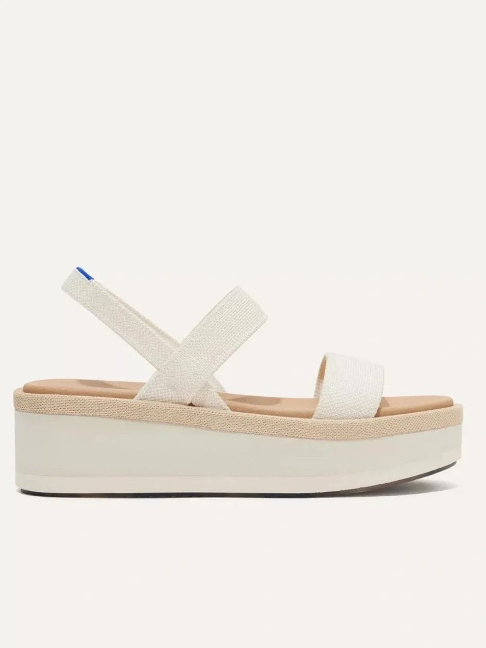Rothy's The Lightweight Wedge Sandal In Salt